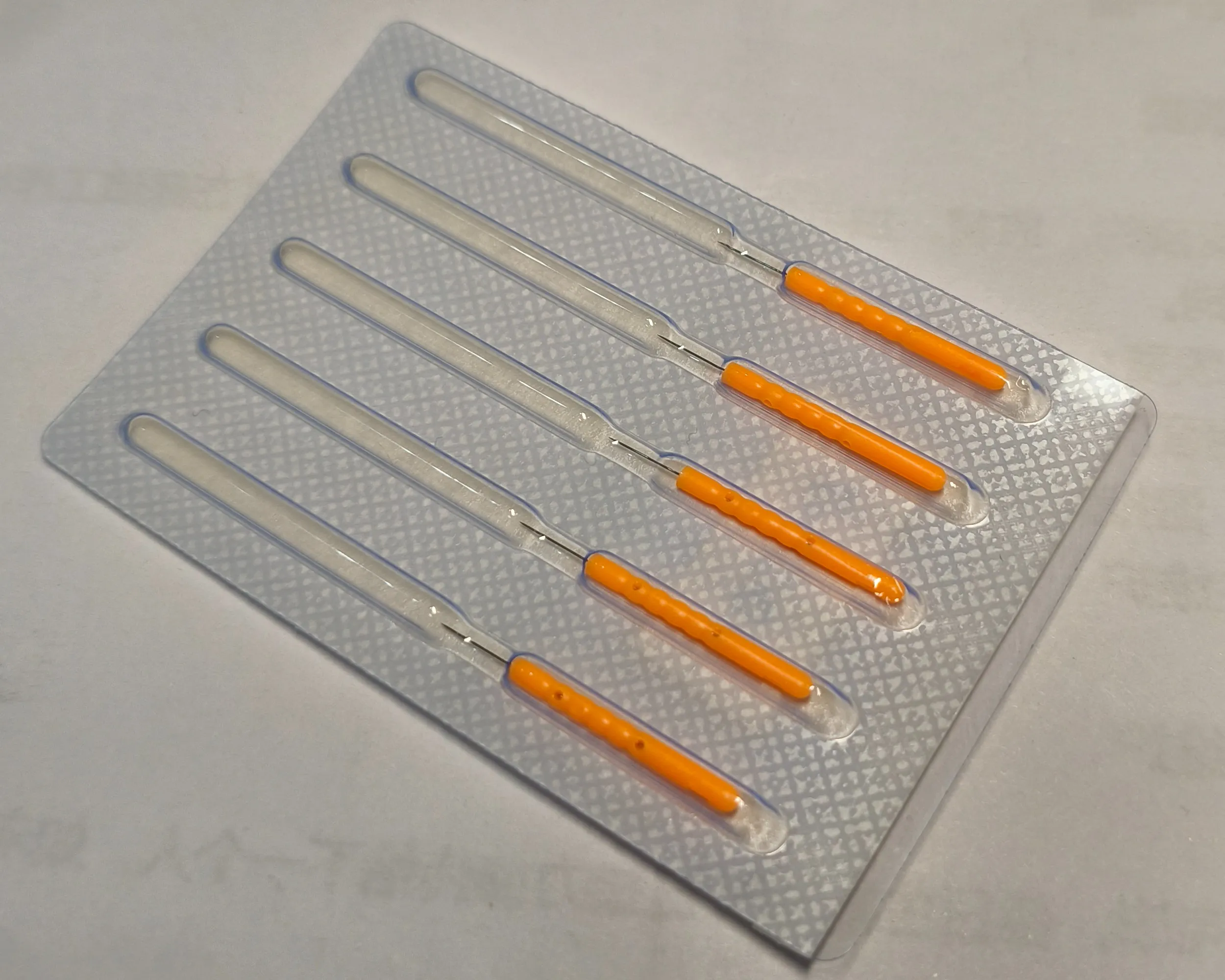 Acupuncture needles plastic handle 0.2*07mm