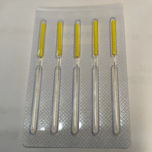Chinese medicine needles plastic handle 0.18*15mm
