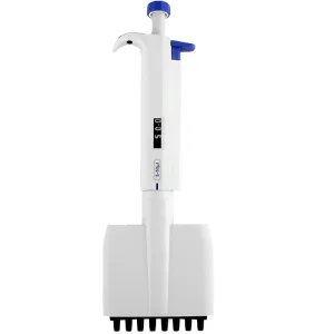 Adjustable volume micropipette, 8 channels