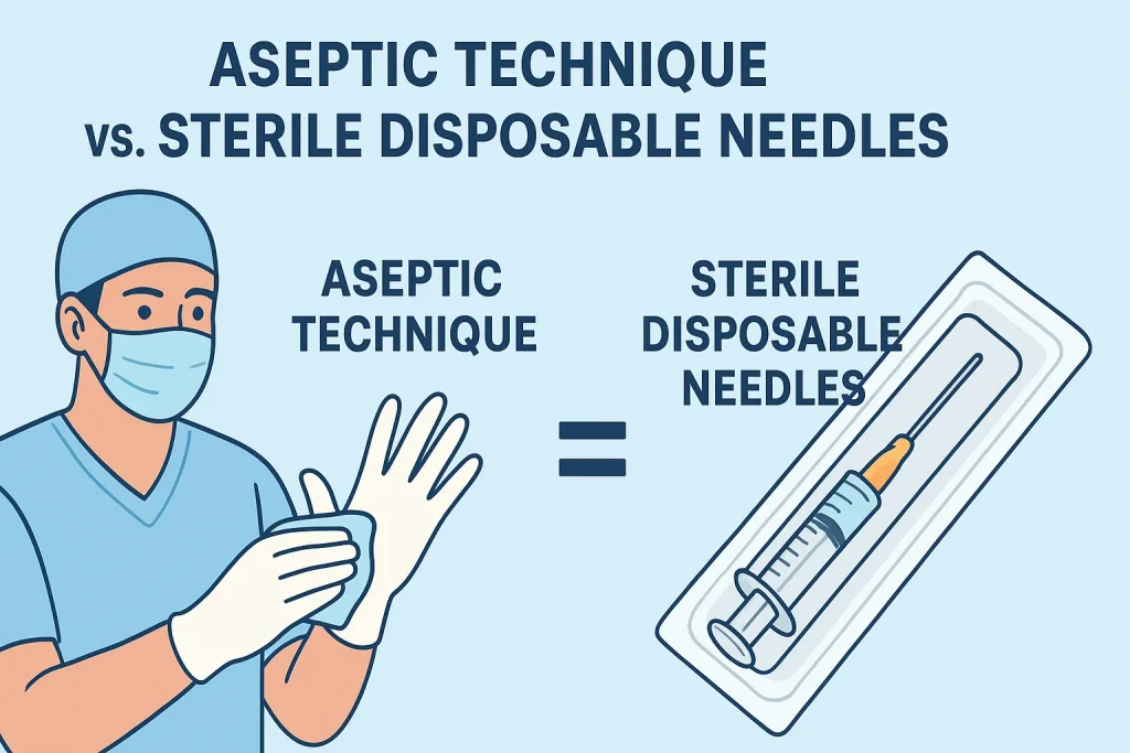Aseptic Technique vs Sterile Disposable Needles
