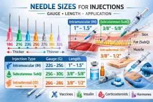Needles Sizes for Injections